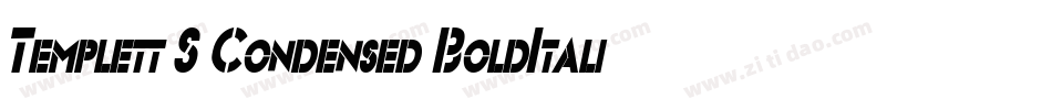 Templett S Condensed BoldItalic字体转换